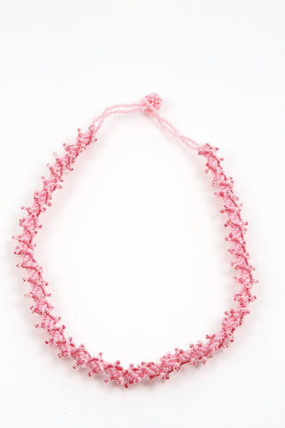 Necklace - Rope, Pink