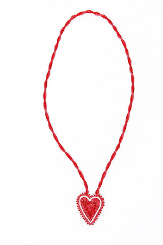 Necklace - Beaded, Heart, Small