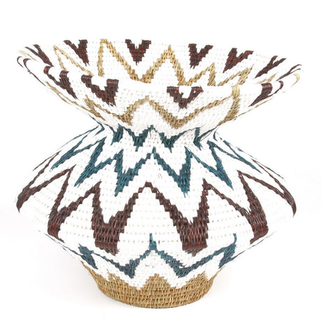 Teal African Basket - Handcrafted in Africa
