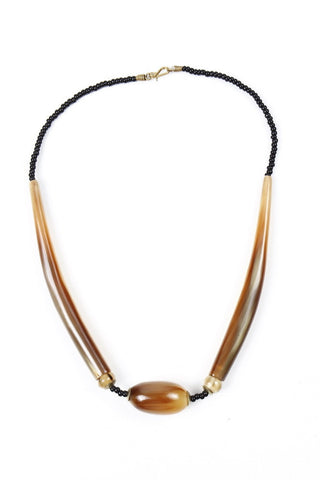 Necklace - Horn with ball
