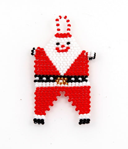 Ornament - Father Santa, Beaded, Small